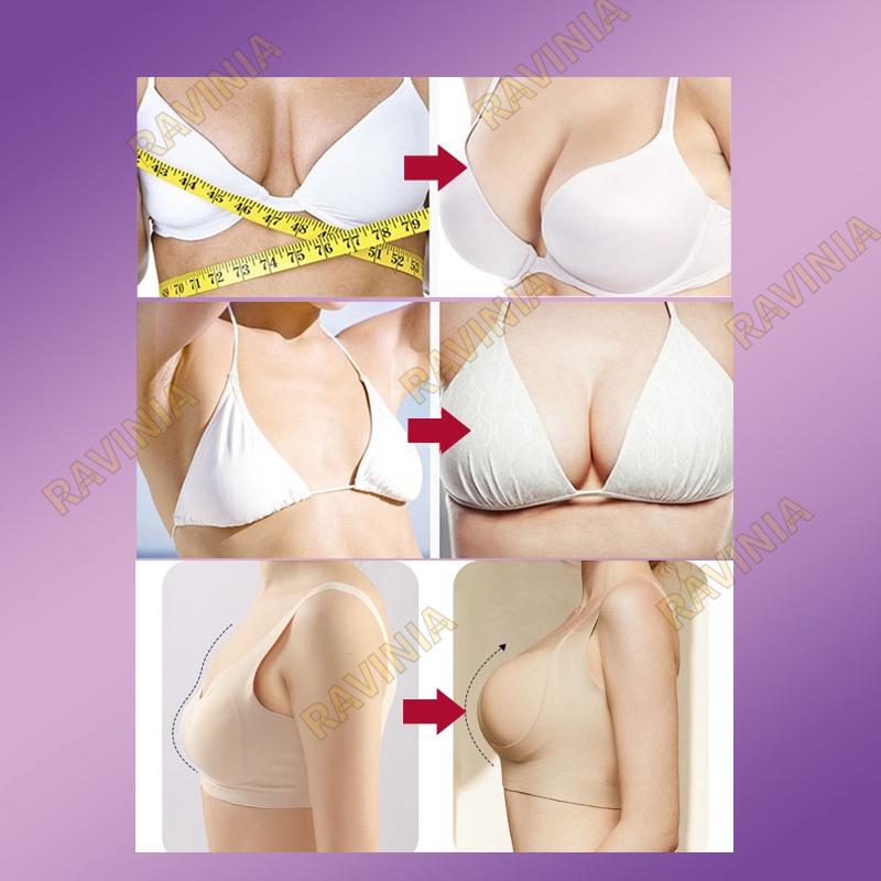 Kem nâng ngực Ravinia 60g Tăng ngực Phát triển lại Cải thiện chảy xệ Ngực Làm săn chắc làm trắng da