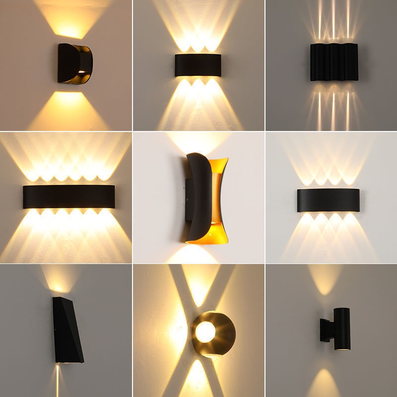 Đèn Hắt Tường Ngoài Trời Chống Nước Đèn Led Treo Tường Hiện Đại Bắc Âu Đèn Cầu Thang