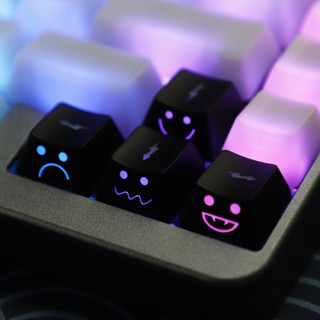 Thay thế WASD Mũi tên Keycaps Lớp phủ UV Đèn nền Chụp đôi Keycap OEM Profile cho Cherry MX Switch Bàn phím cơ chơi game