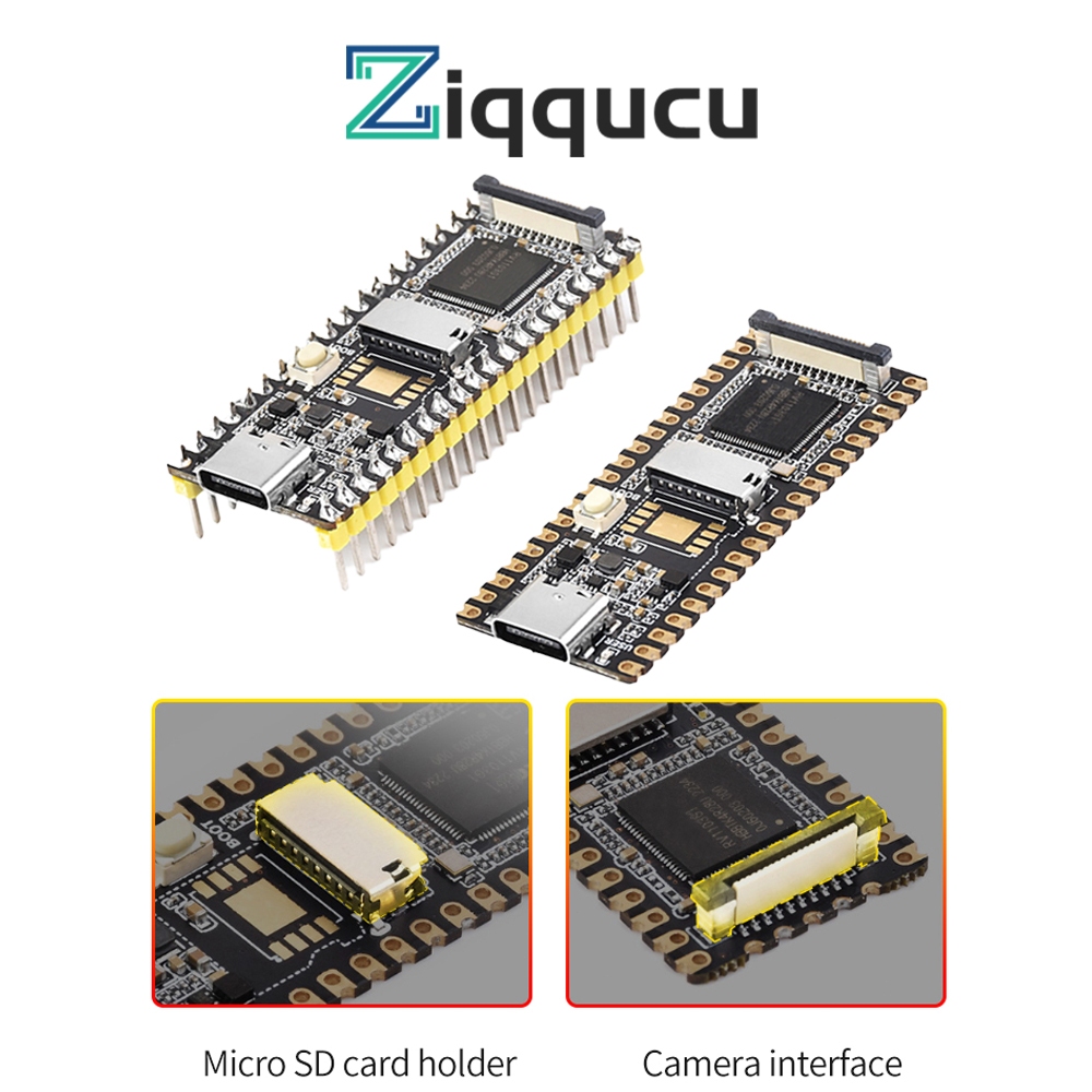 Ziqqcu Luckfox Pico RV1103 Bảng phát triển Linux Bộ xử lý ARM Cortex-A7 không có cổng Ethernet TYPE-C