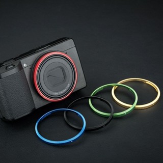 Cho GR3 GR3X HDF Kim Loại Trang Trí Ống Kính Bảo Vệ Vòng Nắp Cho Ricoh GR III GRIIIX HDF Ống Kính Máy Ảnh