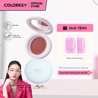 Kem má hồng COLORKEY có thể làm phấn mắt và son môi 3 trong 1 đa năng mềm mại và dễ tán 2.5g