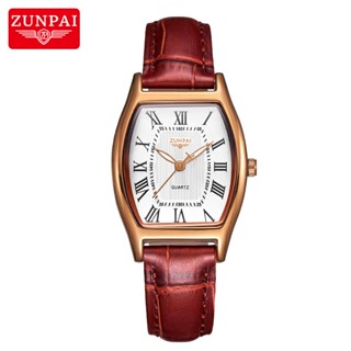 ZUNPAI 245 Đồng hồ nữ Chính hãng Chống nước Dây thép Đeo tay Độc lạ Đẹp Đồng hồ nữ cơ kim Dây da