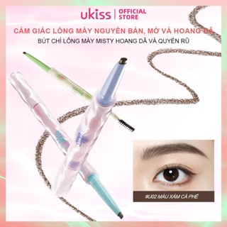 UKISS lông Bút chì kẻ lông mày màu mờ ấm áp 0.01mm đầu siêu bút nét nhỏ thích hợp cho người mới bắt đầu (80mg)