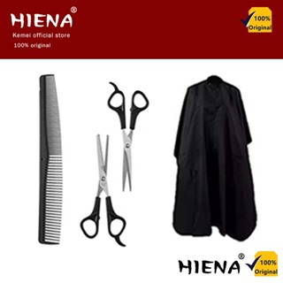 Kemei Áo Cắt Tóc Kiểu Đen Người Lớn, Áo Choàng Cắt Tóc Chống Thấm Nước Dùng Cho Salon