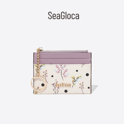 Seagloca Mới Di Động Da Cao Cấp PU Ví Đựng Thẻ Dành Cho Nữ
