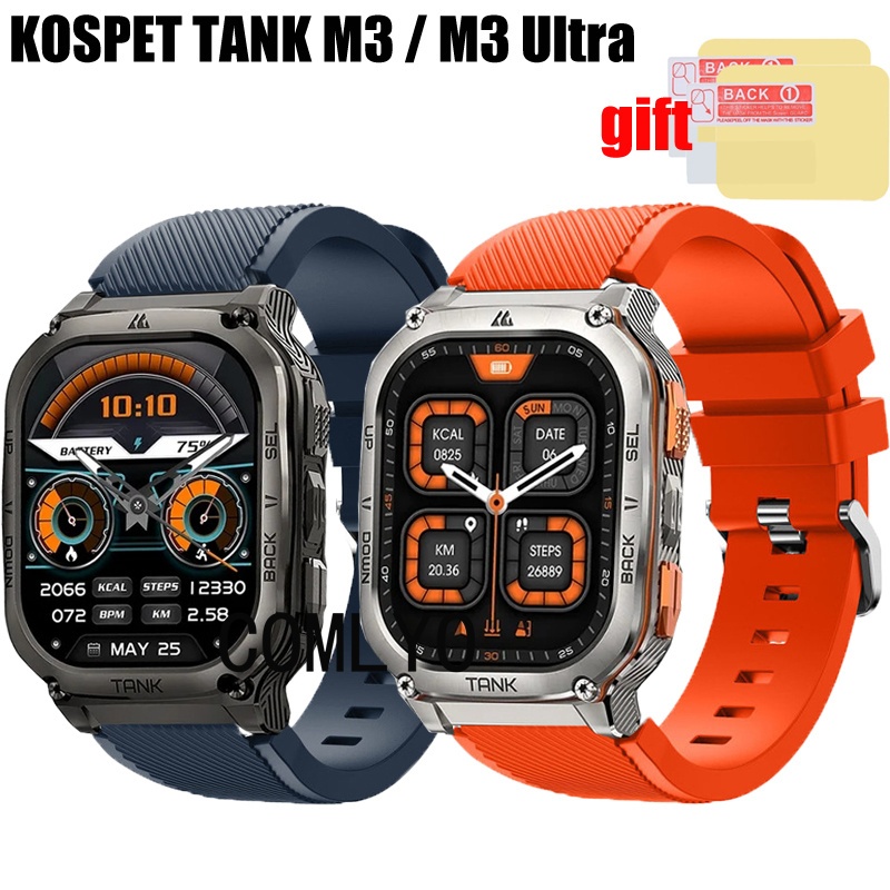 Dành Cho KOSPET TANK M3 / M3 Siêu Thông Minh Dây Đeo Đồng Hồ Silicon Mềm Nam Nữ Đai Bảo Vệ Màn Hình 