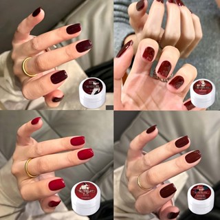 MORDDA Gel sơn móng Sơn móng tay Gel đỏ Ankela 4 màu, Gel móng tay màu đỏ Ruby siêu sáng bóng, Gel UV lâu trôi, Ngâm nước để làm móng tay, Dễ áp dụng, Thích hợp cho nghệ thuật làm móng tay Gel chuyên nghiệp cho tiệm nail