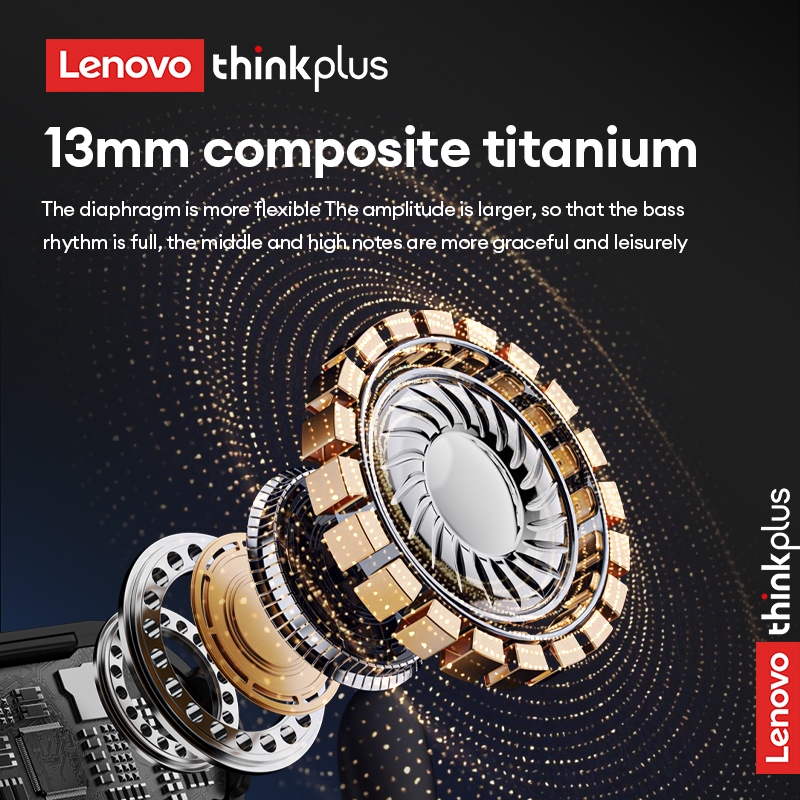 Tai nghe Bluetooth Lenovo XT55 Âm thanh vòm Hi-Fi Tai nghe thể thao chống nước Màn hình LED | BigBuy360 - bigbuy360.vn