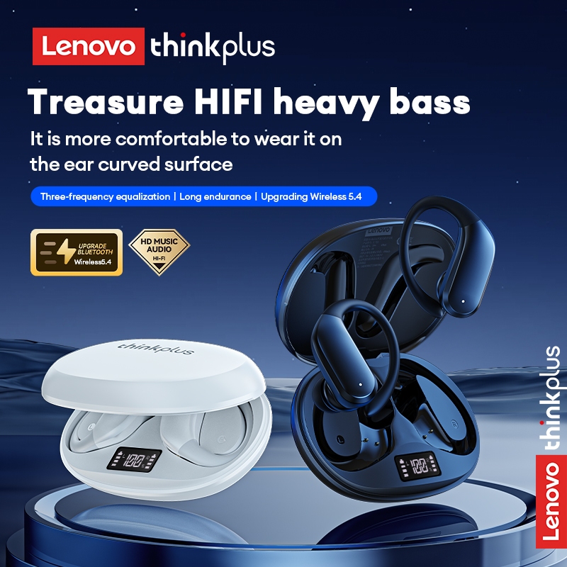 Tai nghe Bluetooth Lenovo XT55 Âm thanh vòm Hi-Fi Tai nghe thể thao chống nước Màn hình LED | BigBuy360 - bigbuy360.vn