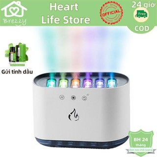 【🎁Gửi tinh dầu 300ml Máy Xông Tinh Dầu Phun Sương Núi Lửa Tạo Ẩm Tự Động Ngọn Lửa Phòng Khách Phòng Ngủ Khuếch Tán Tinh Dầu