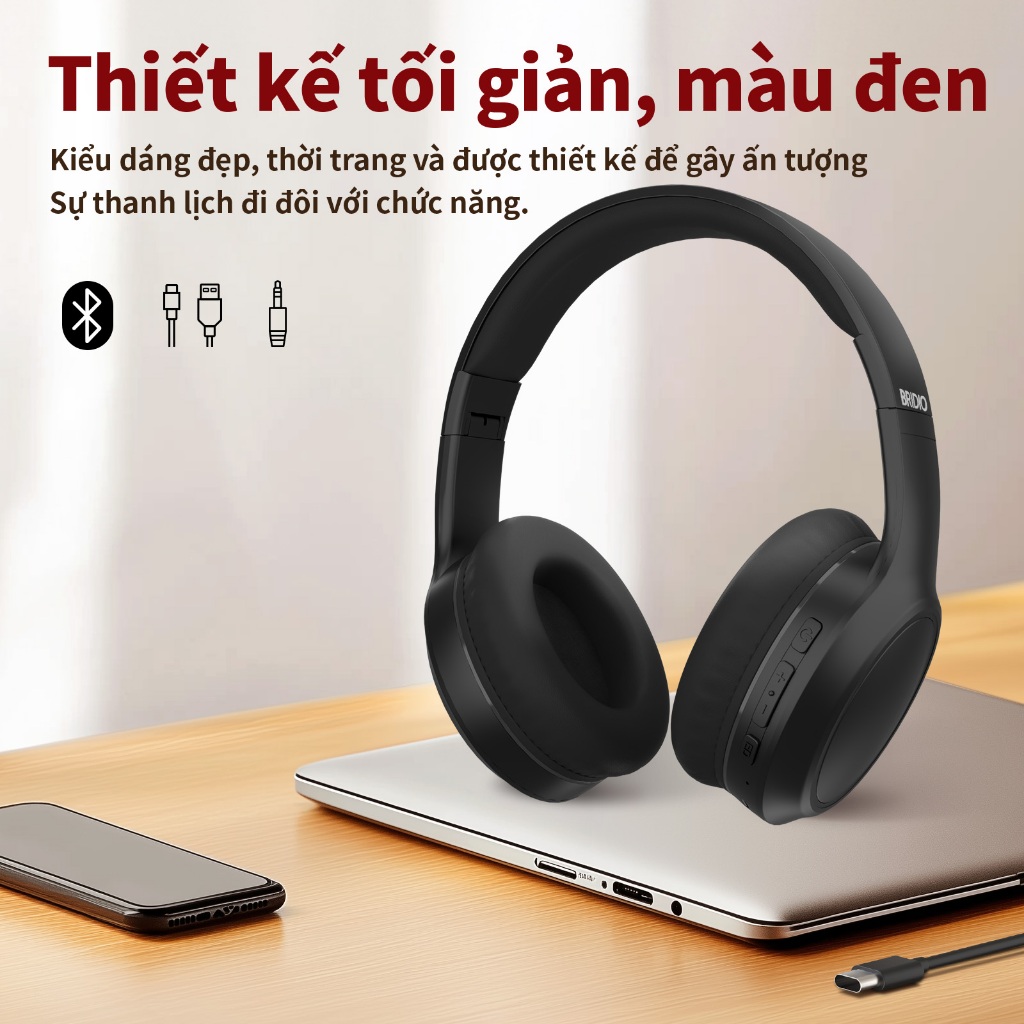 Bridio M8 Tai nghe Bluetooth ANC chống ồn độ trễ thấp cho game chế độ kết nối kép hỗ trợ cuộc gọi thoại | BigBuy360 - bigbuy360.vn