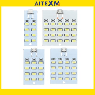 1 CÁI chất lượng cao 5730 smd 5V 430mA ~ 470mA Trắng Mirco USB 5730 Bảng điều khiển đèn LED USB Đèn di động Đèn ngủ khẩn cấp