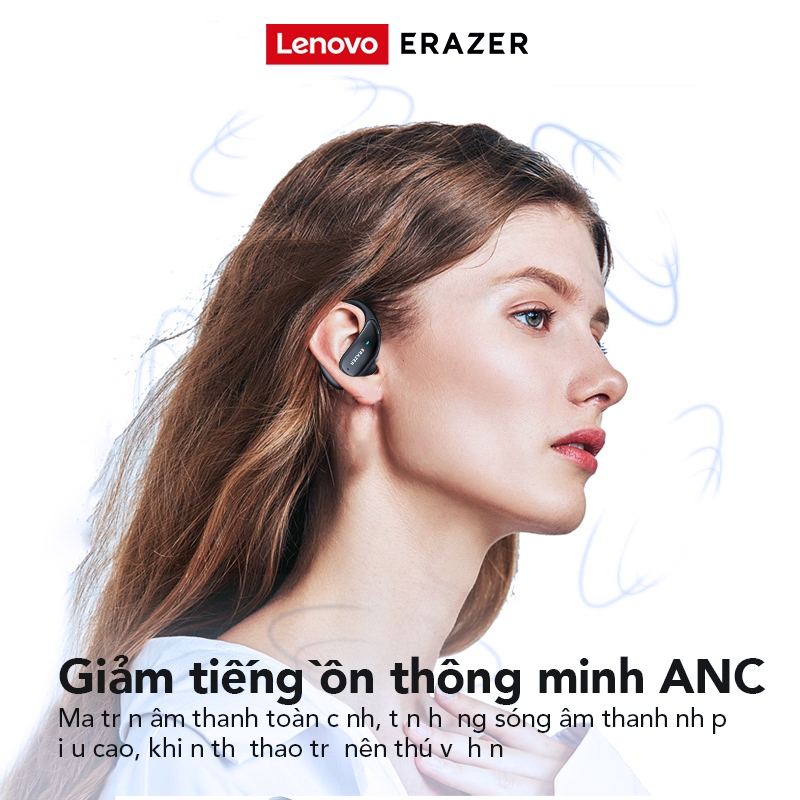 Tai nghe Bluetooth Lenovo ER XT80 Pro AI bị lỗi Tai nghe không dây loại bỏ tiếng ồn thông minh ANC chờ 180 giờ | BigBuy360 - bigbuy360.vn