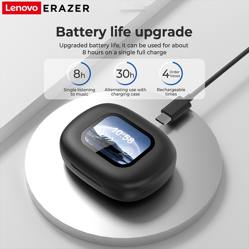 ERAZER XF33 AI Dịch Thông Minh Tai Nghe Bluetooth Màn Hình Cảm Ứng LED Tai Nghe Không Dây Bluetooth 5.4 Định Vị Tự Động Tai Nghe Thể Thao Kinh Doanh IPX5 Chống Nước | BigBuy360 - bigbuy360.vn