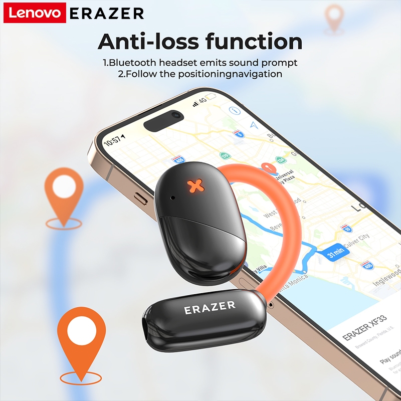 ERAZER XF33 AI Dịch Thông Minh Tai Nghe Bluetooth Màn Hình Cảm Ứng LED Tai Nghe Không Dây Bluetooth 5.4 Định Vị Tự Động Tai Nghe Thể Thao Kinh Doanh IPX5 Chống Nước | BigBuy360 - bigbuy360.vn