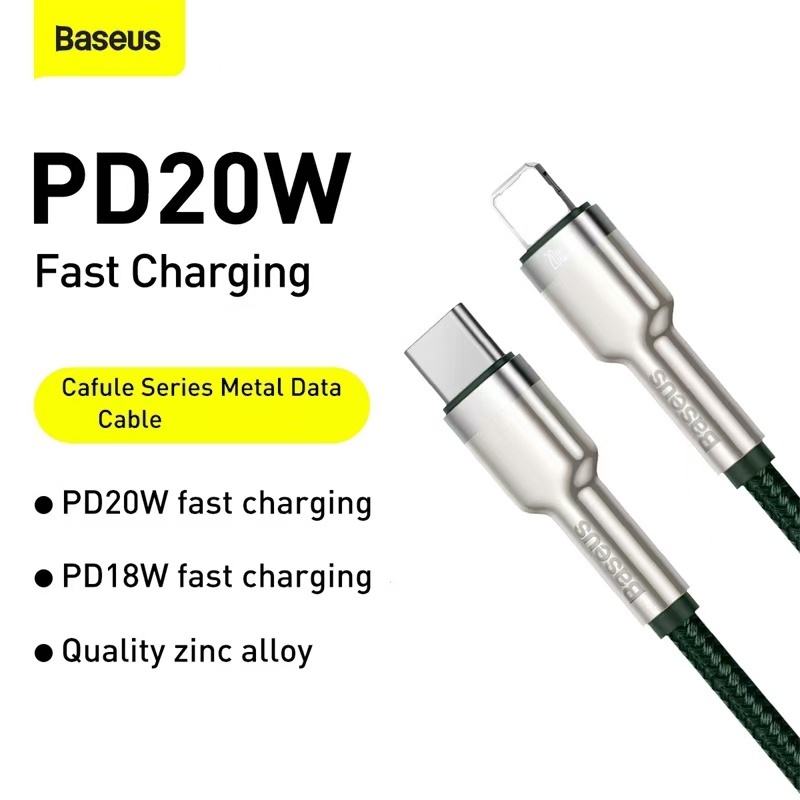 Dây cáp sạc nhanh Baseus cho phone từ đầu type C sang đầu 20w