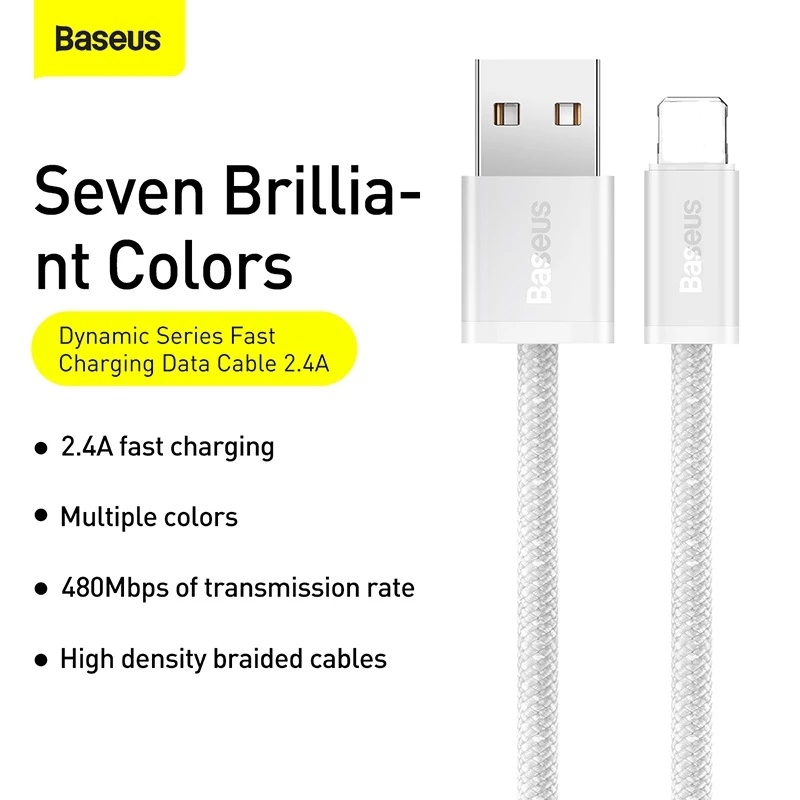 Dây cáp Baseus hỗ trợ sạc nhanh đầu cắm USB cho Phone