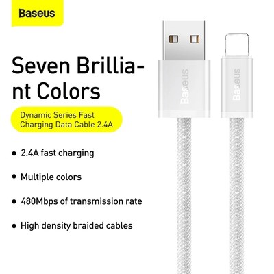 Dây cáp Baseus hỗ trợ sạc nhanh đầu cắm USB cho Phone
