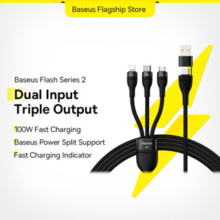  Dây cáp sạc nhanh BASEUS 100w series 3 trong 2  3 trong 1 tiện dụng chất lượng cao 