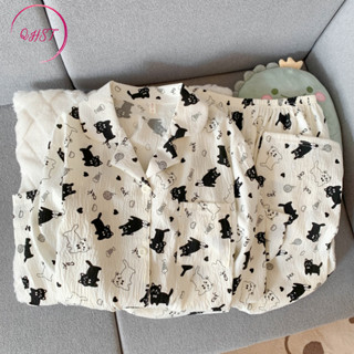  Bộ đồ ngủ nữ chất liệu bông Cloud Cotton quần áo dài tay nhập khẩu 