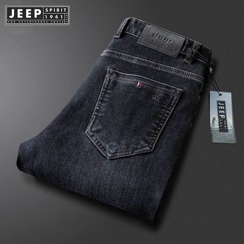 Jeep SPIRIT 1941 ESTD Quần denim thể thao giản dị nam xu hướng retro