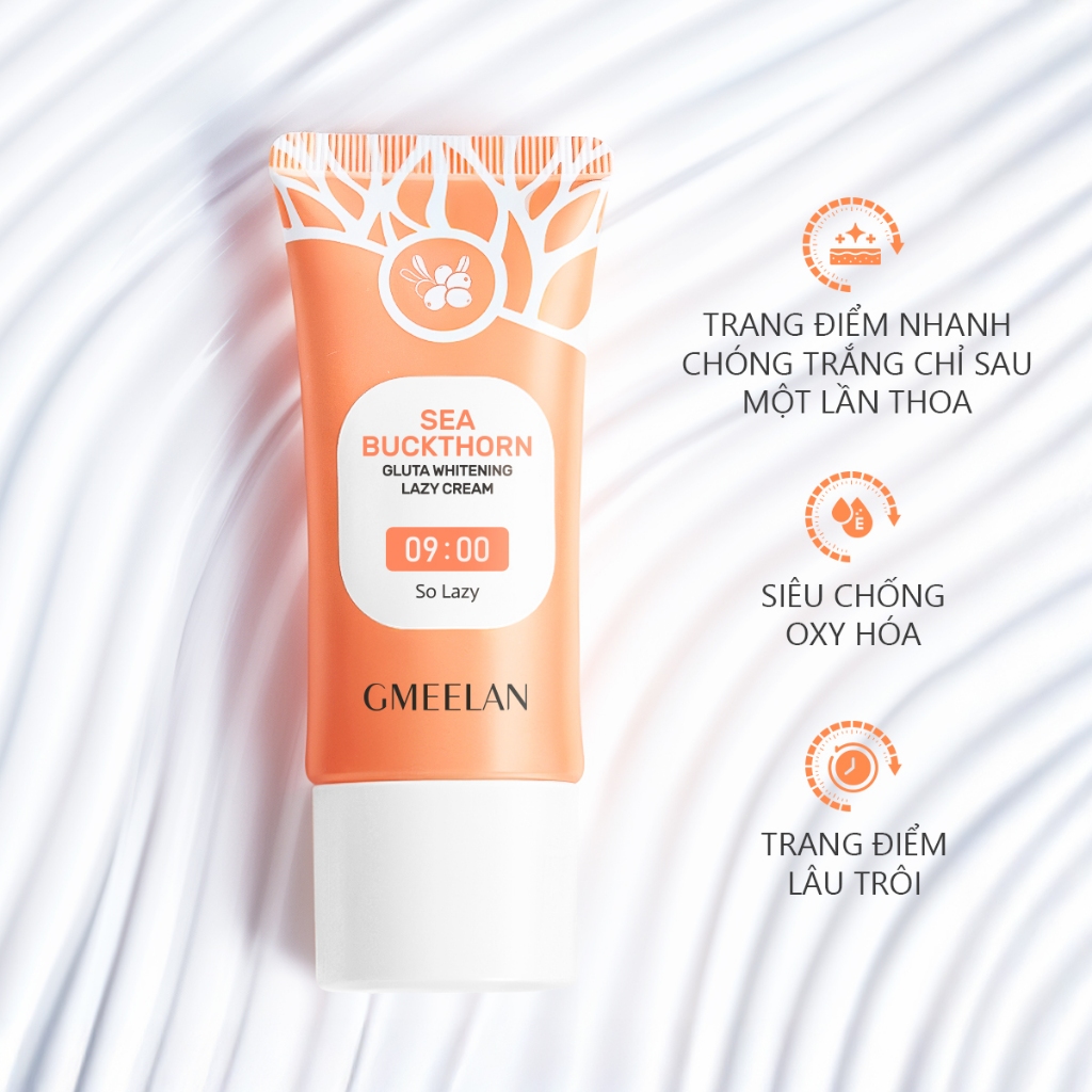 GMEELAN KEM LƯỜI BIỂN GLUTA TRẮNG 30g SPF20 WHITENING LAZY CREAM