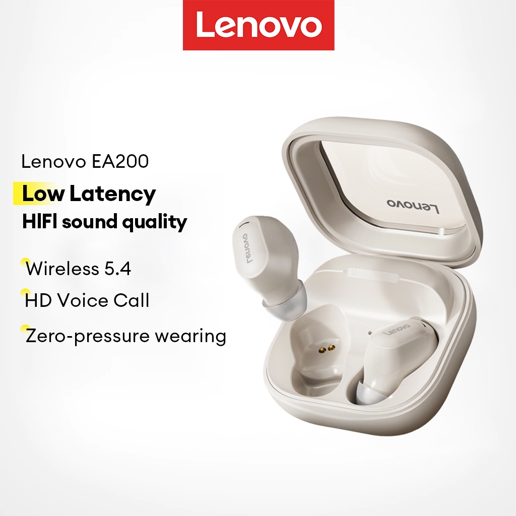 Tai nghe Bluetooth Lenovo EA200 Độ trễ thấp Khử tiếng ồn thông minh Thoải mái khi đeo