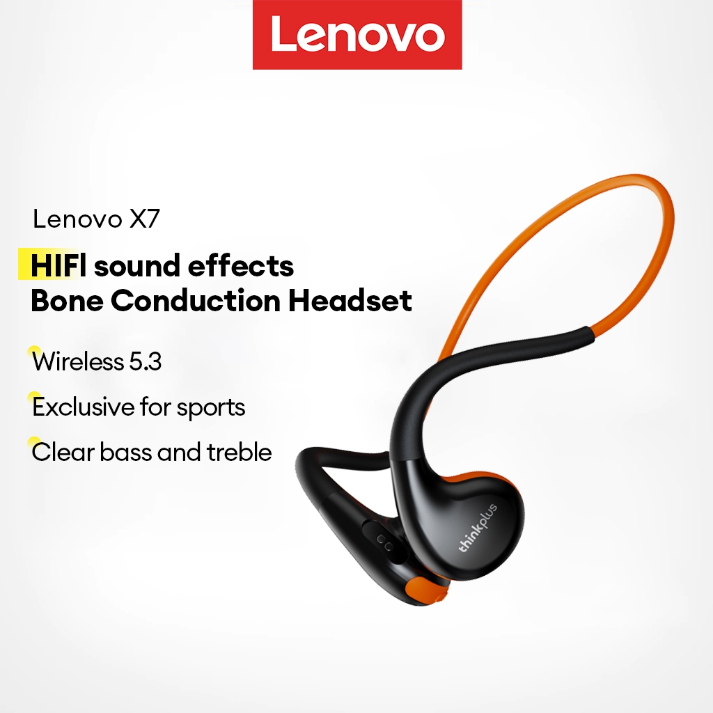 Tai nghe Bluetooth không dây dẫn xương Lenovo X7 Giảm tiếng ồn thông minh Cuộc gọi HD Âm thanh vòm âm thanh nổi | BigBuy360 - bigbuy360.vn