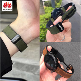 Dây Đeo Bằng Da Thật Có Khóa 22/20mm Cho Đồng Hồ Thông Minh huawei gt3 gt5 GT2 pro watch3/4 GT4 GT2e gt3pro dây đồng hồ