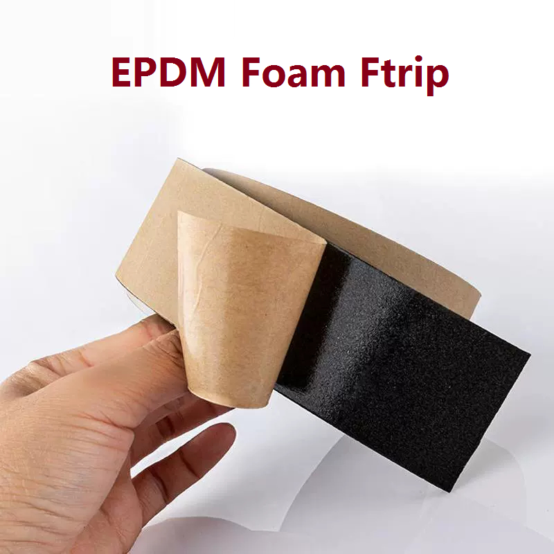 Dải niêm phong xốp tự dính EPDM EPDM với dải cao su xốp cao su -10 / 20 / 30 mét