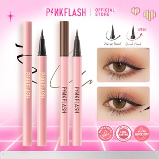 Bút kẻ mắt Pinkflash dạng lỏng nhanh khô màu đen màu nâu chất lì chống nước lâu trôi 30g