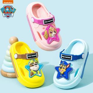 Paw Patrol Mùa Hè Phong Cách Mới Trẻ Em Lỗ Giày Bé Trai Đế Mềm Trong Nhà Chống Trơn Trượt Dễ Thương Ngoài Trời Đi Biển Dép Nữ