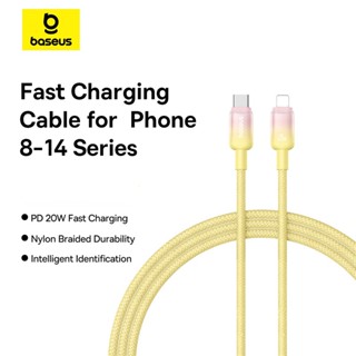 Cáp sạc nhanh Baseus Discolor Series 20W – PC + Nylon braid, dài 1m/2m, tốc độ 480Mbps