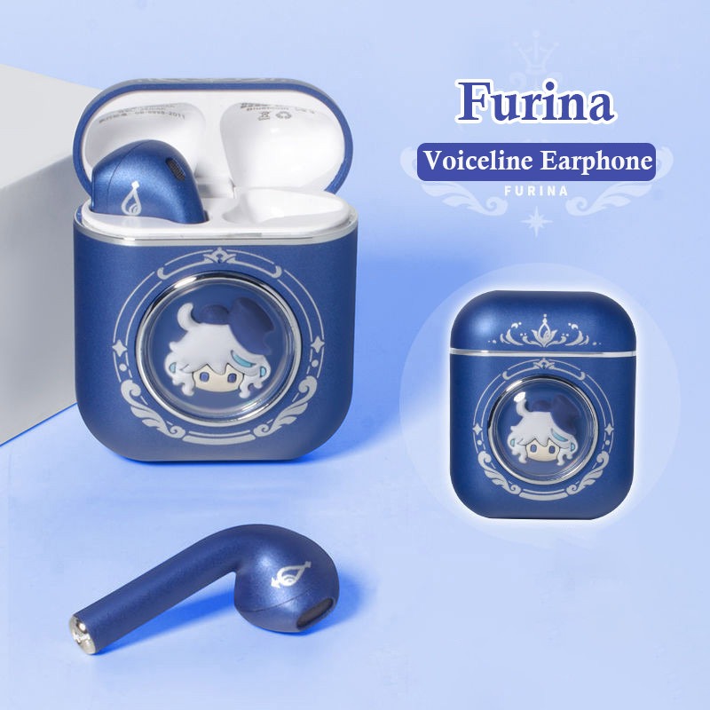 Tai nghe Bluetooth 5.3 không dây Genshin Impact Furina có tiêu cự Tai nghe Genshin có độ trễ thấp Ta