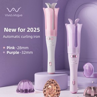  Máy uốn tóc Vivid & Vogue tự động chống bỏng Thiết kế hoa cầm tay sắt uốn 28   32mm 