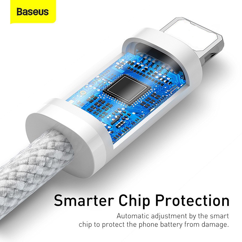 Dây Cáp Baseus PD 20W Nối Đầu USB-C Sang Đầu L Sạc Nhanh Hỗ Trợ Truyền Dữ Liệu 480Mbps | BigBuy360 - bigbuy360.vn