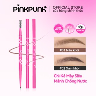 Chì Kẻ mày PinkPunk 2 dầu chống nước không lem lâu trôi 2 màu 1.5mm