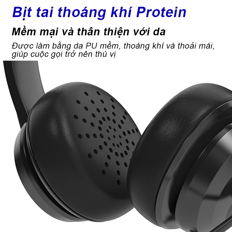 Tai nghe Bluetooth SPRISE W6208 khử tiếng ồn không dây Cuộc gọi hội nghị Xoay âm thanh nổi với băng đô / Mic có thể điều chỉnh | BigBuy360 - bigbuy360.vn