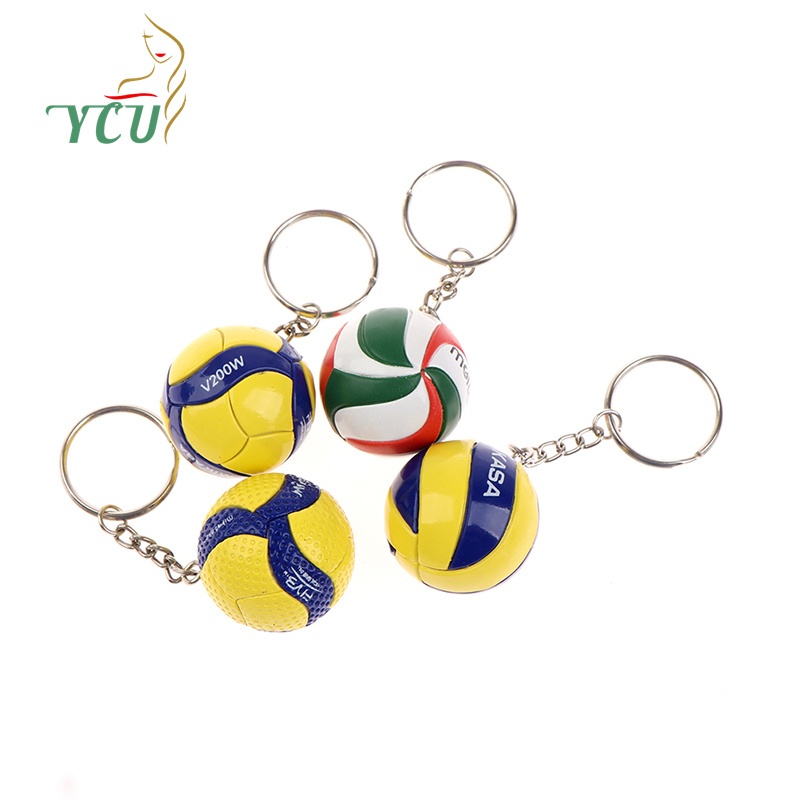 YCU * * Thời trang mới * * Móc khóa bóng chuyền Đồ trang trí Bóng chuyền kinh doanh Quà tặng Bãi biển Spo