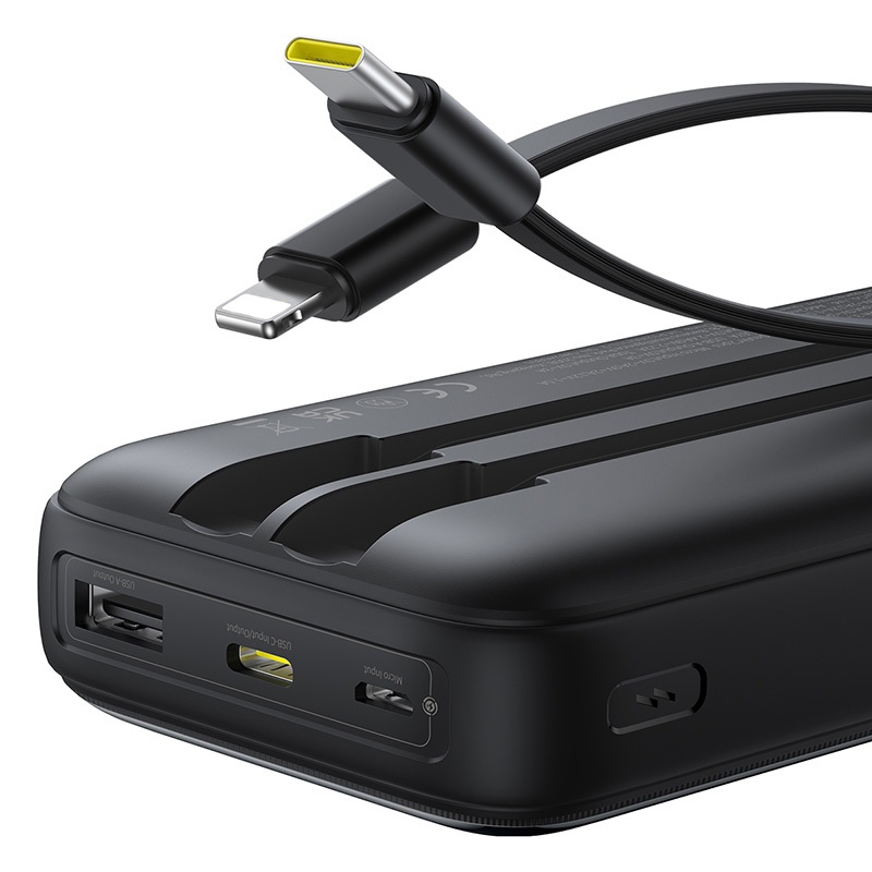 Sạc Dự Phòng Baseus Lipow 20000mAh – Cáp Kép, Màn Hình Kỹ Thuật Số, Công Suất 22.5W | BigBuy360 - bigbuy360.vn