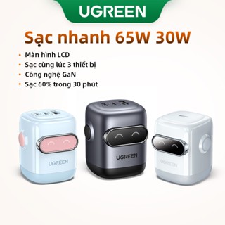 Ugreen Uno 65W 30W RbotGaN Sạc Nhanh GaN2 Sạc Nhanh RG Bộ Chuyển Đổi Nguồn USB C Nhanh Cho iPhone 15 14 13 Pro Max Samsung S24 S23 Ultra