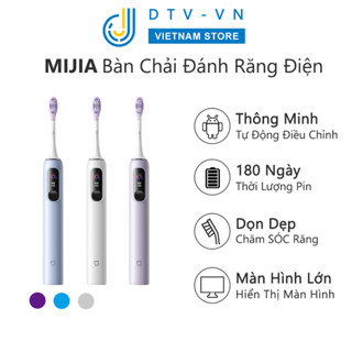 Bàn chải đánh răng điện Mijia Sonic, Quét thông minh, Agnle xoay đôi, Màn hình lớn, Tuổi thọ pin 180 ngày, Làm sạch sâu, Dành cho du lịch tại nhà