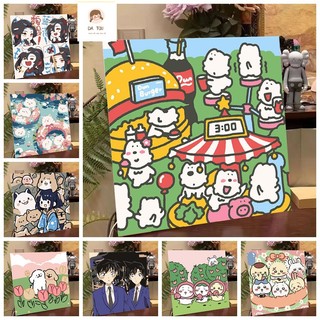 Da Tou-30*40cm/40*50cm- tranh tô màu -tô tranh số hoá-Niche Fresh diy 'Number Tranh Sơn Dầu Phong Cảnh Tự Nhiên ins Phong Cách Trẻ Em Màu Tay Giải Trí Phòng Tranh Treo Tường-tô màu theo số --tranh tô màu theo số--tranh số hoá--tranh tô màu số hoá-
