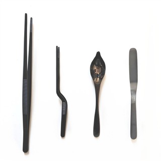Bộ mạ đầu bếp chuyên nghiệp TWEEZERS Tông thìa thép không gỉ Bộ bù đắp mạ ẩm thực Trang trí dụng cụ nấu ăn