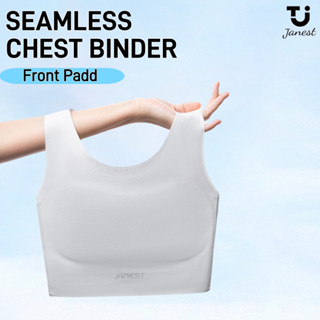 Janest Liền Mạch Thể Thao Áo Ngực Áo Chui Đầu Thanh Phía Trước Miếng Lót Chất Kết Dính Ngực Ngực 4 Màu S-4XL
