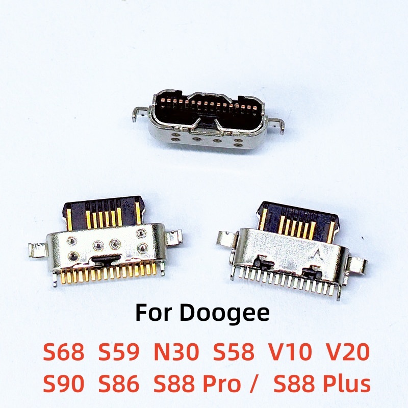 2-10 Chiếc Cổng Sạc Usb Cổng Kết Nối Đế Sạc Loại C Cắm Cho Doogee S68 S59 N30 S58 V10 V20 / S90 S86 