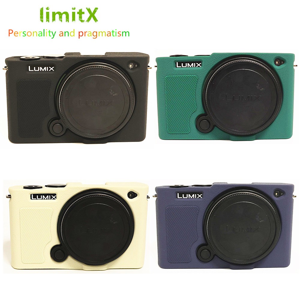 Dành Cho Panasonic Lumix S9 DC-S9 Silicon Giáp Da Ốp Lưng Túi Máy Ảnh Bảo Vệ Thân Xe Chống Trượt Kết