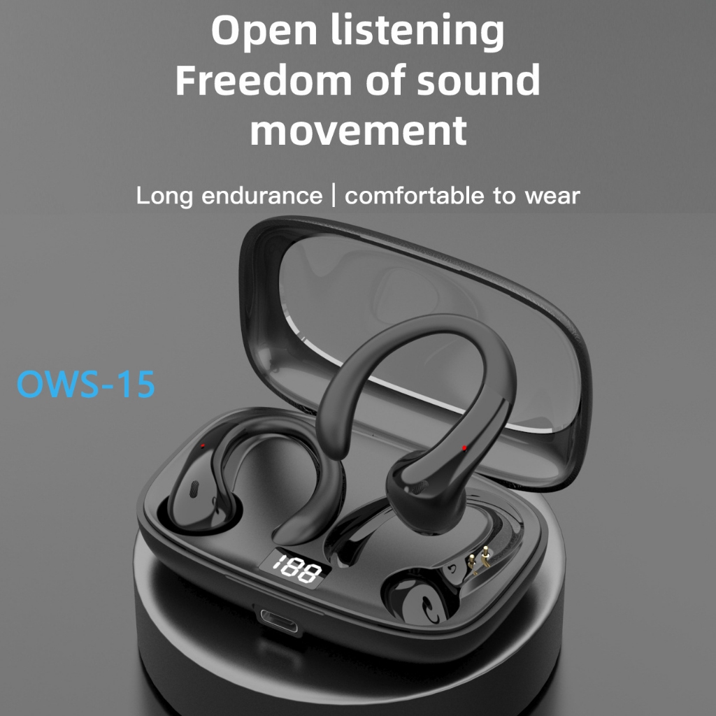 Tai nghe Bluetooth tai treo OWS Mở tai nghe thể thao OWS Thể thao chống nước Tuổi thọ pin dài