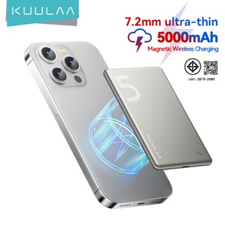  Bộ sạc dự phòng không dây kỹ thuật số KUULAA PD20W Bộ nguồn sạc nhanh 5000mAh Sạc dự phòng không dây từ tính Thích hợp cho iPhone 15 12 13 14 Pro Max 